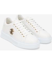 Roberto Cavalli - Sneaker With Mirror Snake Monogram - Lyst