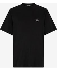 Roberto Cavalli - T-Shirt With Logo Patch - Lyst