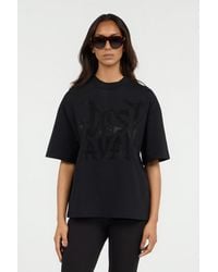Roberto Cavalli - Just Cavalli T-Shirt With Rhinestone Logo - Lyst