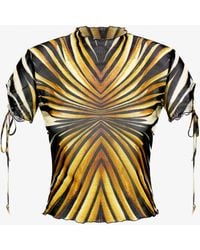 Roberto Cavalli - T-Shirt Mit Ray Of Print - Lyst