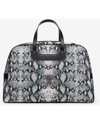 Roberto Cavalli - Python Print Top Handle Handbag - Lyst