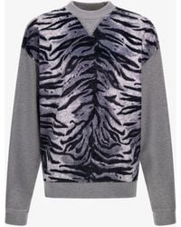 Roberto Cavalli - Zebra Print Sweatshirt - Lyst