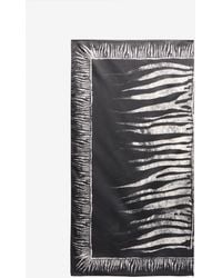 Roberto Cavalli - Tuch Aus Seide Mit Print Zebra - Lyst
