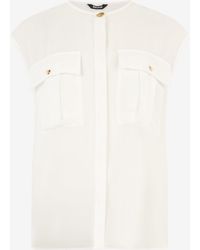 Roberto Cavalli - See-Through Sleeveless Top - Lyst