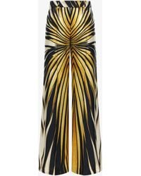 Roberto Cavalli - Ray Of Print Silk Palazzo Trousers - Lyst
