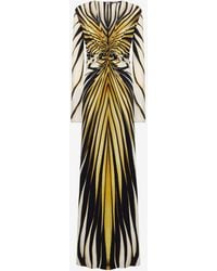 Roberto Cavalli - Ray Of Print Maxi Dress - Lyst