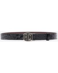 Roberto Cavalli - Reversible Belt With Rc Monogram - Lyst