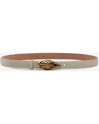 Roberto Cavalli - Belt With Scale Motif And Snake Head Buckle - Lyst
