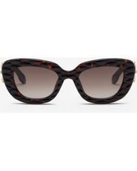 Roberto Cavalli - Sunglasses With Wide Bold Cat-Eye Front - Lyst