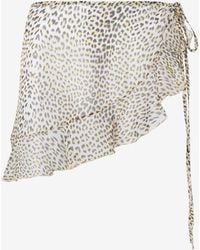Roberto Cavalli - Baby Jaguar Print Silk Pareo - Lyst