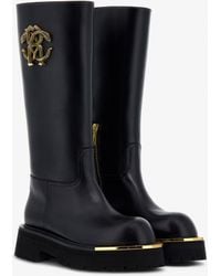 Roberto Cavalli - Botas Con Logo Rc - Lyst