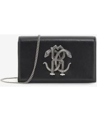 Roberto Cavalli - Mirror Snake Shoulder Bag - Lyst