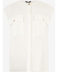 Roberto Cavalli - See-Through Sleeveless Top - Lyst
