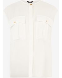Roberto Cavalli - See-Through Sleeveless Top - Lyst