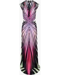 Roberto Cavalli - Ray Of Paradise Print Maxi Dress - Lyst