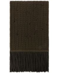 Roberto Cavalli - Ribbed-Knit Wool Scarf - Lyst