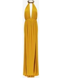 Roberto Cavalli - Long Dress With Jewel Detail - Lyst