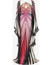 Roberto Cavalli - Ray Of Paradise Print Silk Maxi Dress - Lyst