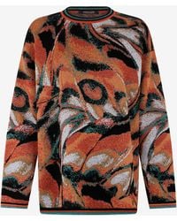 Roberto Cavalli - Butterfly Print Sweater - Lyst