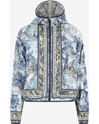 Roberto Cavalli - Jacke Mit Kapuze Und Print Jungle - Lyst