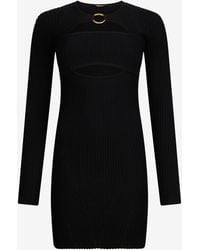 Roberto Cavalli - Mini Dress With Cut-Out - Lyst