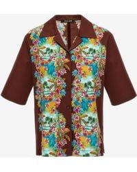 Roberto Cavalli - Hawaii Print Short Sleeve Shirt - Lyst
