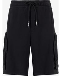 Roberto Cavalli - Shorts Con Maxi Tasche E Logo - Lyst