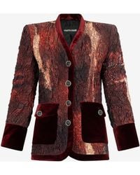 Roberto Cavalli - Silk Jacket With Marble Print - Lyst