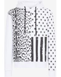Roberto Cavalli - Sudadera Con Capucha Y Estampado Leopard Flag - Lyst