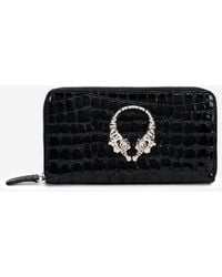 Roberto Cavalli - Roar Leather Wallet With Zip - Lyst