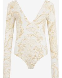 Roberto Cavalli - Ornamental Print Top - Lyst