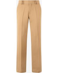 Roberto Cavalli - Striped Virgin Wool Pants - Lyst