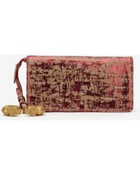 Roberto Cavalli - Roar Pochette Bag Burgundy Laminated Leather - Lyst