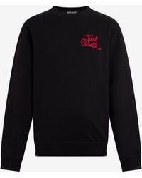 Roberto Cavalli - Crewneck Sweatshirt With Embroidered Logo - Lyst