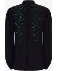 Roberto Cavalli - Embellished Blouse - Lyst