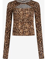 Roberto Cavalli - T-Shirt Imprimé Léopard - Lyst