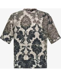 Roberto Cavalli - Broccato Print T-Shirt - Lyst