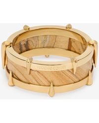 Roberto Cavalli - Tone Bracelet With Semiprecious Stone And Spikes - Lyst