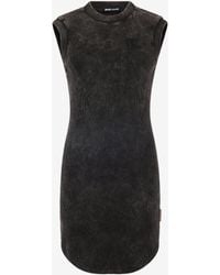 Roberto Cavalli - Rib-Knit Mini Dress With Jc Monogram - Lyst
