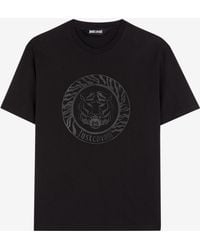 Roberto Cavalli - Just Cavalli Logo-Print Cotton T-Shirt - Lyst