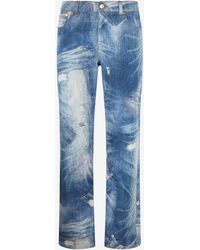 Roberto Cavalli - Patchwork Denim Jeans - Lyst