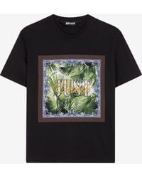 Roberto Cavalli - Just Cavalli Palm-Print Cotton T-Shirt - Lyst