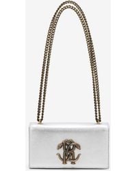 Roberto Cavalli - Bag With Mirror Snake Monogram - Lyst