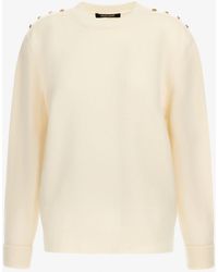 Roberto Cavalli - Long-Sleeved Crewneck Pullover - Lyst