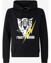 Roberto Cavalli - Sweatshirt With Jaguar And Lightning - Lyst