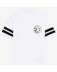 Roberto Cavalli - T-shirt mit mirror snake-patch - Lyst