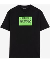 Roberto Cavalli - Just Cavalli Logo-Print Cotton T-Shirt - Lyst