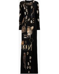 Roberto Cavalli - Crystal-Embellished Maxi Dress - Lyst