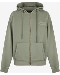 Roberto Cavalli - Sage Hoodie With Embroidered Snake - Lyst
