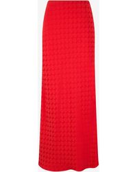 Roberto Cavalli - Long Skirt With Jacquard Monogram Print - Lyst